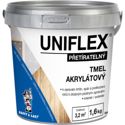 Uniflex akrylový tmel na sádrokarton, zdivo a dřevo, 1,6 kg