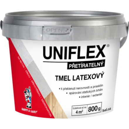 Uniflex latexový tmel na sádrokarton, zdivo a dřevo, 800 g