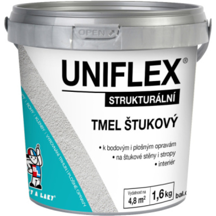Uniflex štukový akrylový tmel, 1,6 kg