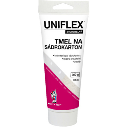 Uniflex tmel na sádrokarton brousitelný, v tubě, 300 g