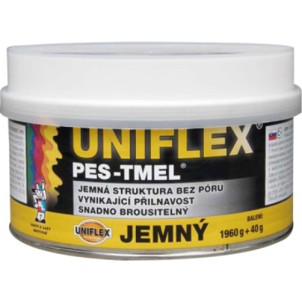 Uniflex PES-TMEL jemný tmel na kov, ocel, kámen, beton a dřevo, 2 kg
