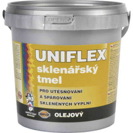Uniflex olejový sklenářský tmel, přetíratelný, 6 kg
