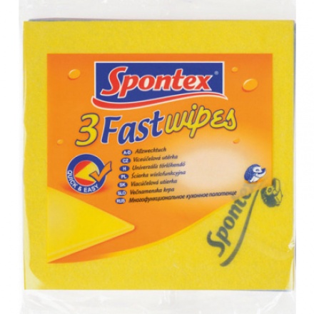 Spontex Fast wipes víceúčelová utěrka 3 ks