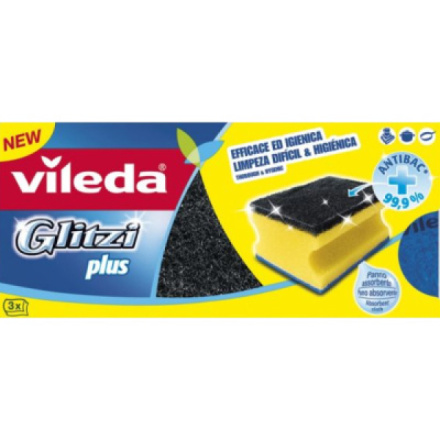 Vileda Glitzi Plus houbička 3 ks