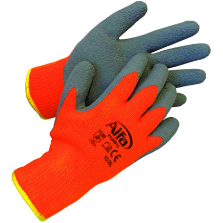Mako zimní pracovní rukavice č. 9, L oranžová