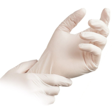 Vulkan Dona Sensitive latexové jednorázové rukavice velikost S, 100 ks