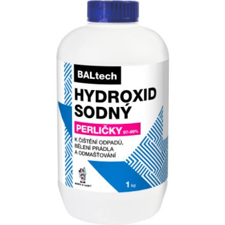 BALTECH hydroxid sodný k čištění odpadů, perličky, 1 kg