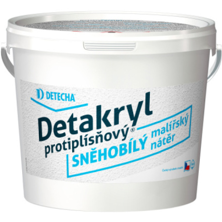 Detakryl protiplísňová sněhobílá malířská barva, 5 kg