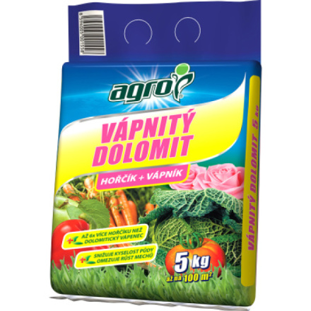 Agro Vápnitý dolomit hnojivo, 5 kg