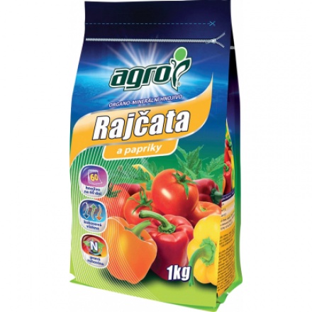Agro Rajčata a papriky organominerální hnojivo, 1 kg