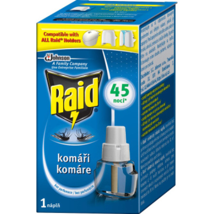 Raid tekutá náplň do elektrického odpuzovače, 45 nocí, 27 ml