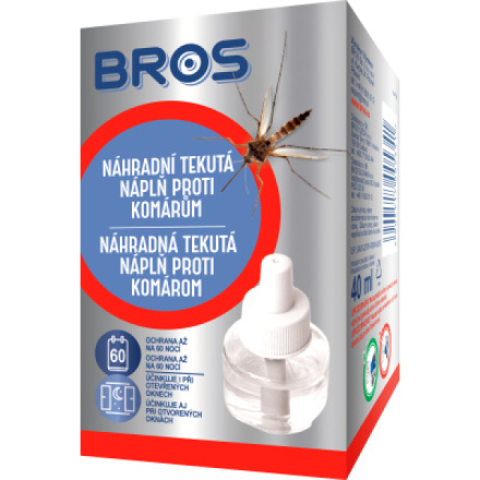 Bros Elektrický odpařovač proti komárům náhradní náplň, 40 ml, 675722