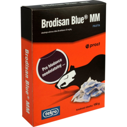 Brodisan Blue MM pasta k hubení hlodavců, 150 g