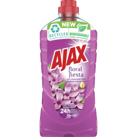 Ajax na podlahy a povrchy Floral Fiesta Lilac Breeze univerzální čistící prostředek, šeřík, 1 l