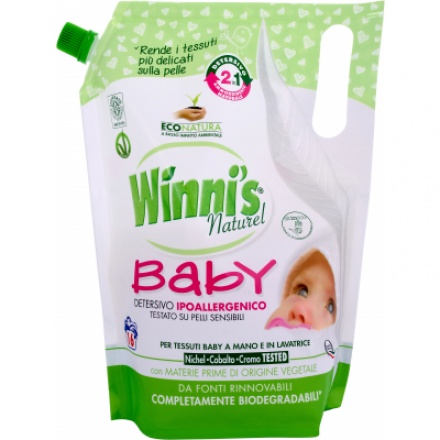 Madel Winnis Baby 2v1 hypoalergenní prací gel a aviváž, 16 praní, 800 ml
