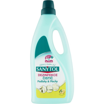 Sanytol dezinfekční univerzální čistič na podlahy a plochy, vůně citrón, 1 l