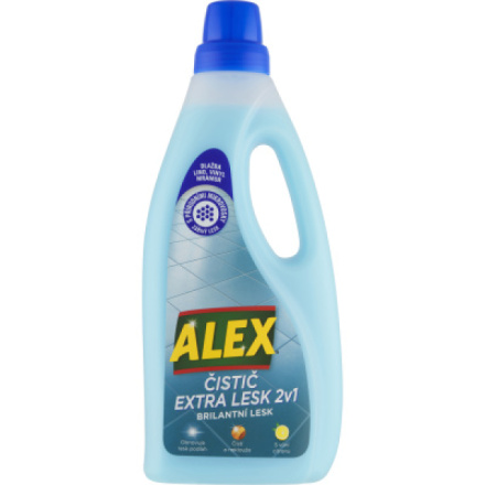 Alex Čistič extra lesk 2v1 na dlažbu, lino s vůní citronu, 750 ml