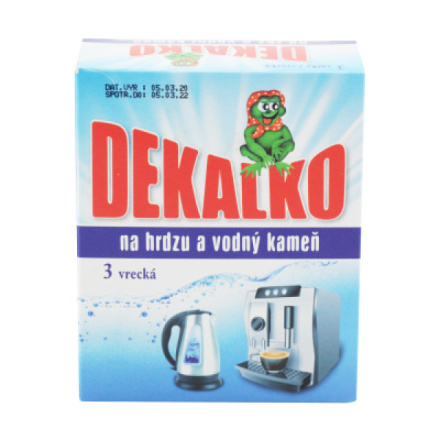 Důbrava Dekalko práškový přípravek na rez a vodní kámen, 3 sáčky, 150 g