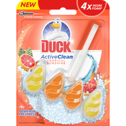 Duck WC závěs Active Clean Tropical Sunshine, 38,6 g