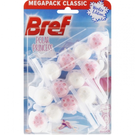 Bref Power Active Princess Winter Edition WC blok, 3 × 50 g