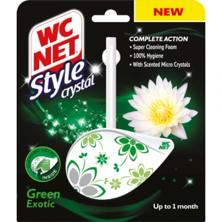 WC NET Style Crystal Green Exotic WC závěs, 36,5 g