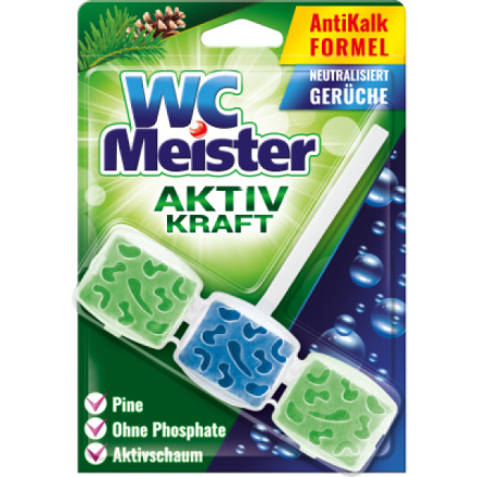 WC Meister Aktiv Kraft vůně lesa WC blok, 45 g