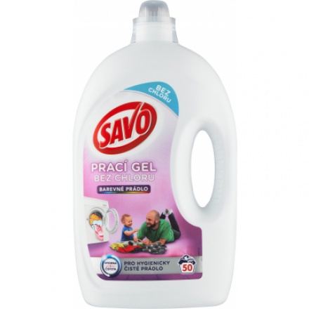 Savo Color prací gel 50 praní, 2,5 l