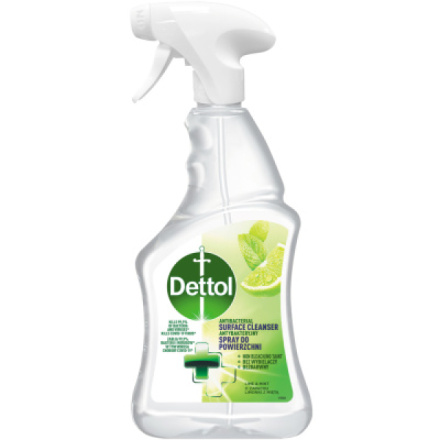 Dettol Limetka & Máta, antibakteriální sprej, dezinfekční čistič, 500 ml