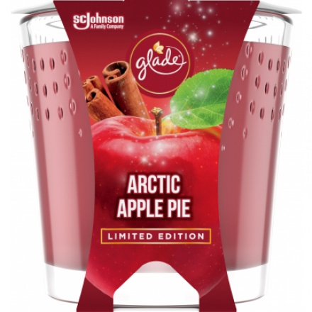 Glade Limited Edition Artic Apple Pie vonná svíčka, 129 g