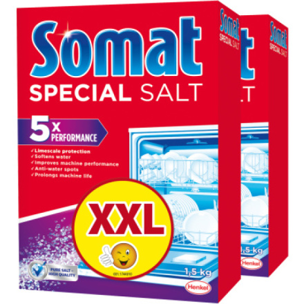Somat sůl do myčky 2 × 1,5 kg