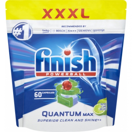 Finish Quantum Max Apple Lime Blast tablety do myčky, 60 ks