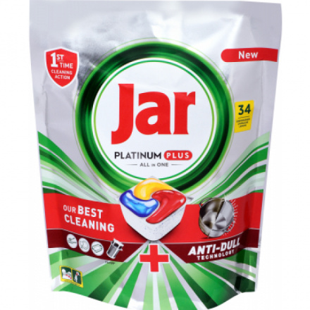 Jar tablety do myčky Platinum Plus All in One, 34 ks