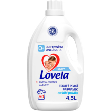 Lovela Baby Bílé prádlo prací gel, 50 praní, 4,5 l