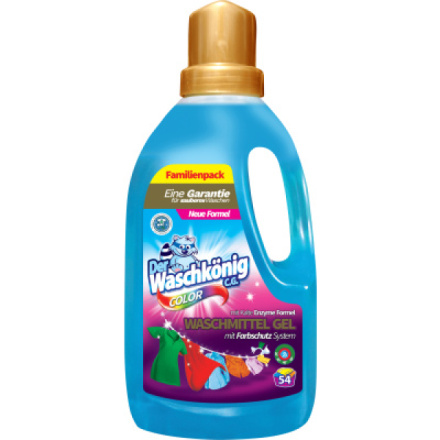 Waschkönig Color prací gel na barevné prádlo, 54 dávek, 1,625 l