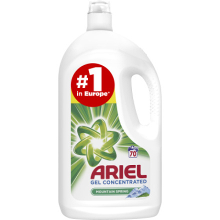 Ariel prací gel Mountain Spring 70 praní, 3,85 l