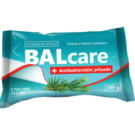BALcare Tea Tree tuhé antibakteriální mýdlo, 100 g