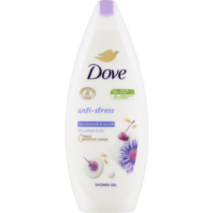 Dove sprchový gel Antistress heřmánek a ovesné mléko, 250 ml