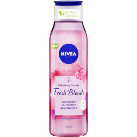 Nivea Fresh Blends Raspberry sprchový gel, 300 ml