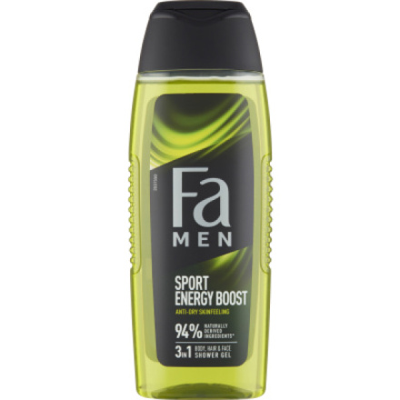 Fa Men Sport Energy Boost sprchový gel & šampon, 250 ml