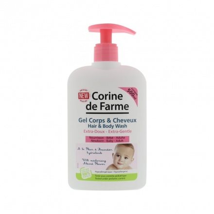 Corine de Farme Baby 2v1 hydratační mycí gel na vlasy a tělo 500 ml