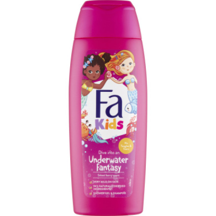 Fa Kids Mermaid Sweet Berry sprchový gel & šampon, 250 ml