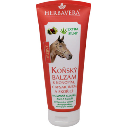 Herbavera Koňský hřejivý balzám, 200 ml