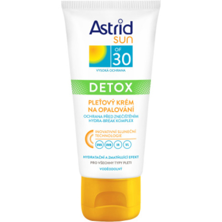 Astrid Sun Detox OF 30 pleťový krém na opalování, 50 ml