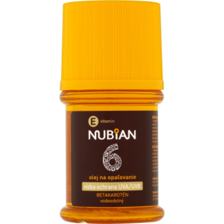 Nubian OF 6 s betakarotenem olej na opalovaní, 60 ml
