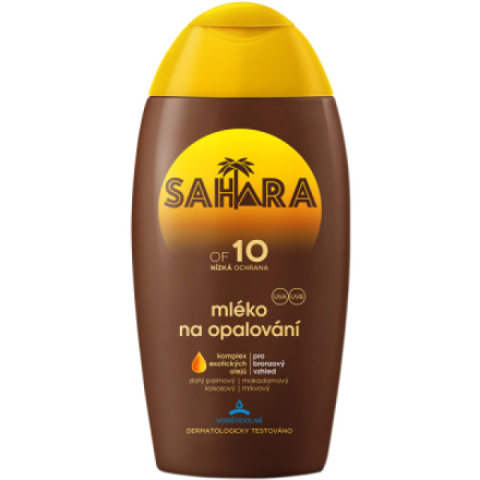 Sahara OF 10 mléko na opalování, 200 ml