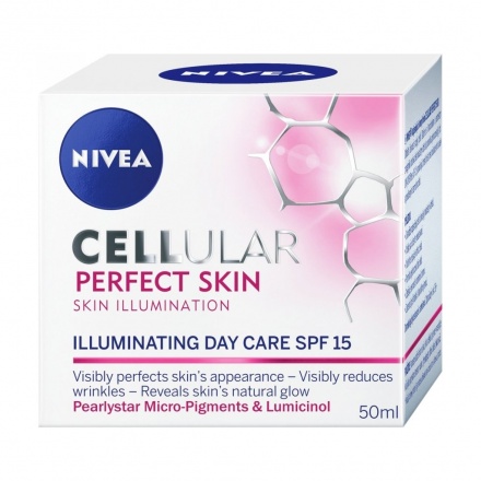 Nivea Cellular Perfect Skin Illuminating Day Cream, denní pleťový krém, 50 ml