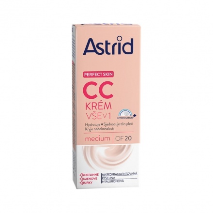 Astrid Perfect Skin CC, krém vše v jednom, medium OF 20 40ml