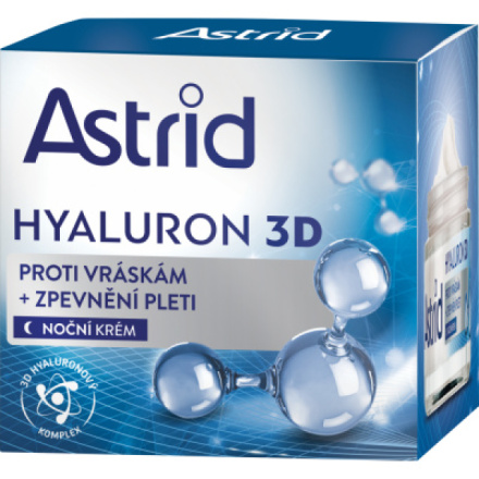 Astrid Hyaluron 3D 35+ noční krém proti vráskám, 50 ml