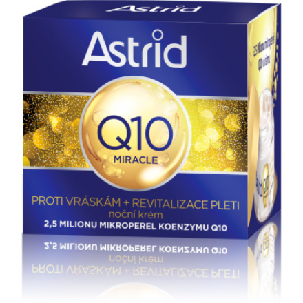 Astrid Q10 Miracle noční krém proti vráskám, 50 ml