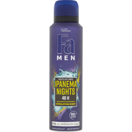 Fa Men Brazilian Vibes Ipanema Nights pánský deodorant, deosprej 150 ml